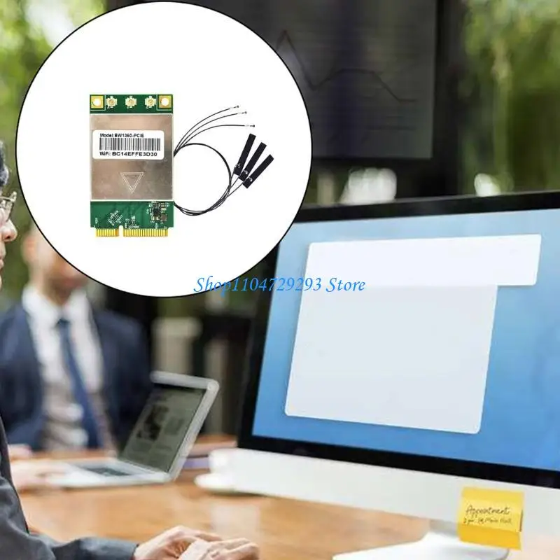 Y2GD BCM94360 BW1360 WiFi Card Mini PCIE 2.4G+5G Adattatore networking wireless gigabit