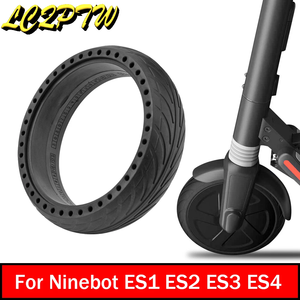 Electric Scooter Solid Tire 8*2.125 Honeycomb Shock Absoption Inflation Free Antiskip Tyre For Segway Ninebot ES1 ES2 ES4 Parts