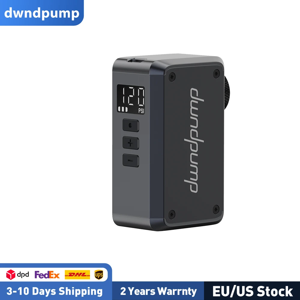 

Электрический мини-велосипедный насос dwndpump DP5 PRO, макс. 120PSI с перезаряжаемой батареей емкостью 420 мАч, светодиодный дисплей, умный велосипедный надувной насос