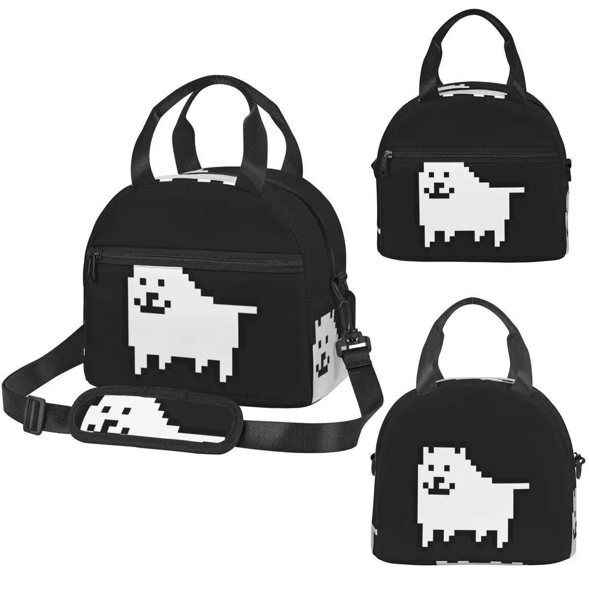 Annoying Dog In Space Undertale Toby Video Game Rpg Insulated Lunch Bag for Women Office Cooler Thermal Box Portable Lunch Boxes