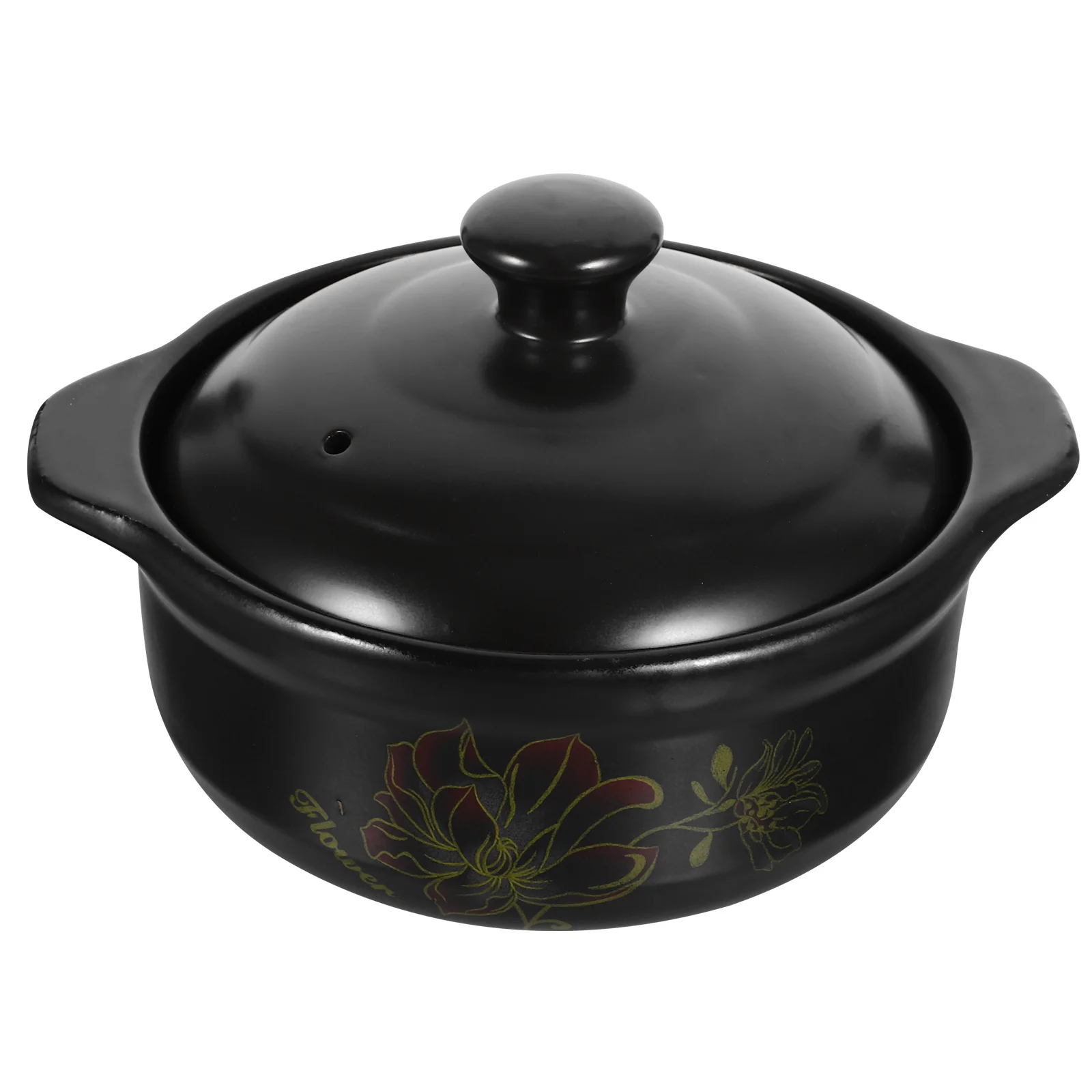 

Gas Clay Pot Thick Ceramic Pot with Lid for Braised Chicken Soup Stewing Stove Cooking High-Temp Resistant Ceramic