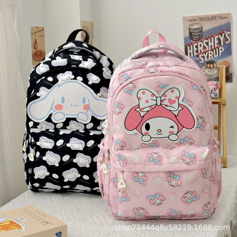 

Новый Школьный Рюкзак Sanrio Cinnamoroll Babycinnamoroll, милый и легкий, вместительный, устойчивый к пятнам Повседневный Рюкзак