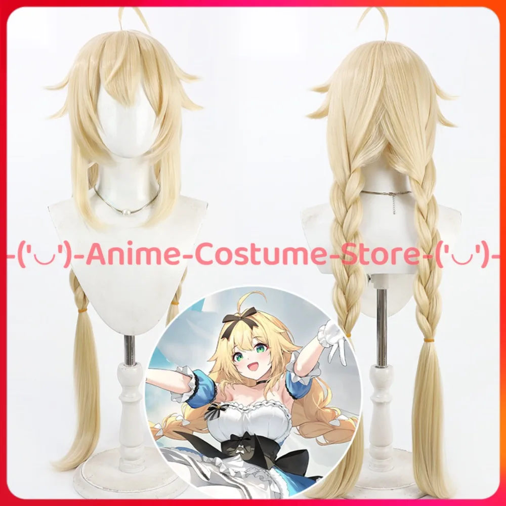 Azur Lane Temeraire Cosplay Wig Twin Braids Game Character Halloween Carnival Party Costume Wigs Heat Resistant Synthetic Hair
