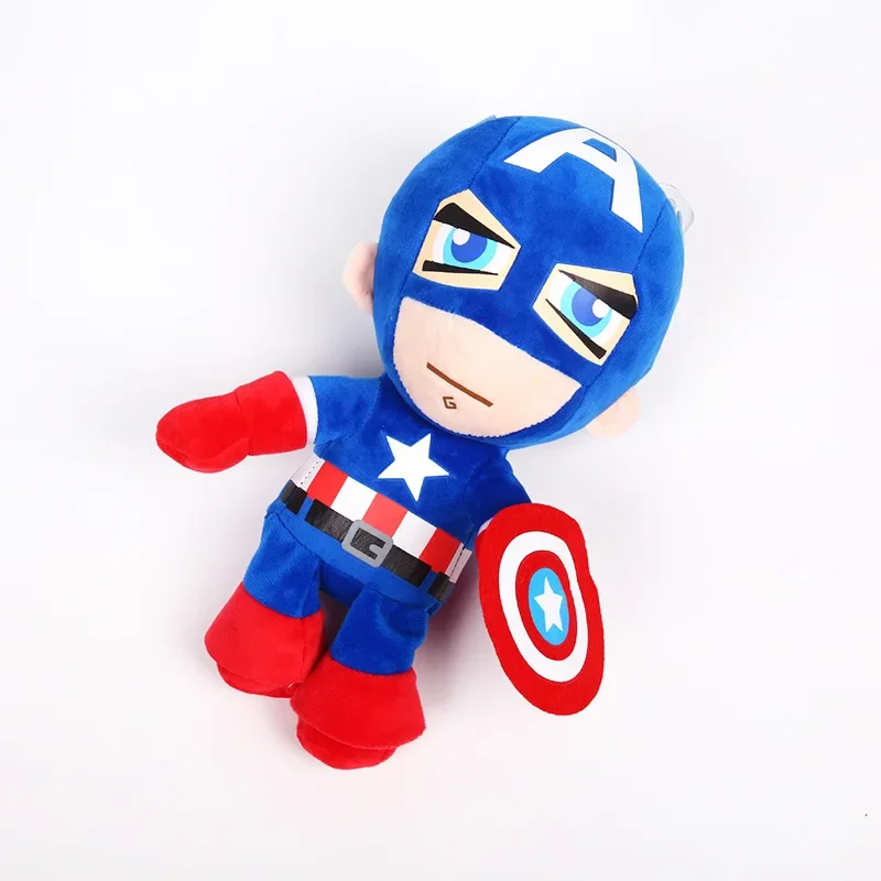 26cm film Avengers pluszowa zabawka superbohaterowie Spider-Man Kapitan Ameryka Iron Man lalka nadziewane zabawki dla dzieci prezent