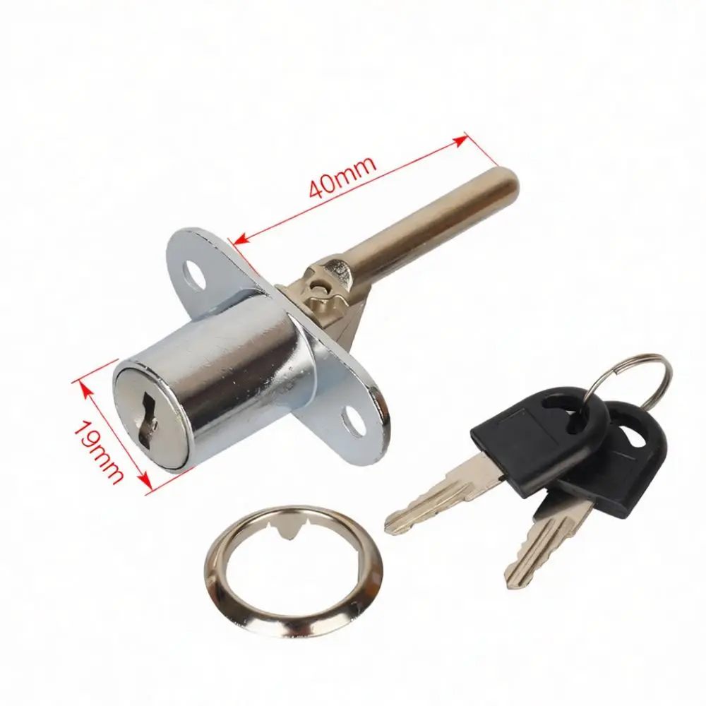 Triple Drawer Lock Cabinet Linkage Hardware Security Filing Desk Drawer Zinc Alloy Metal Furniture Mechanism Locking