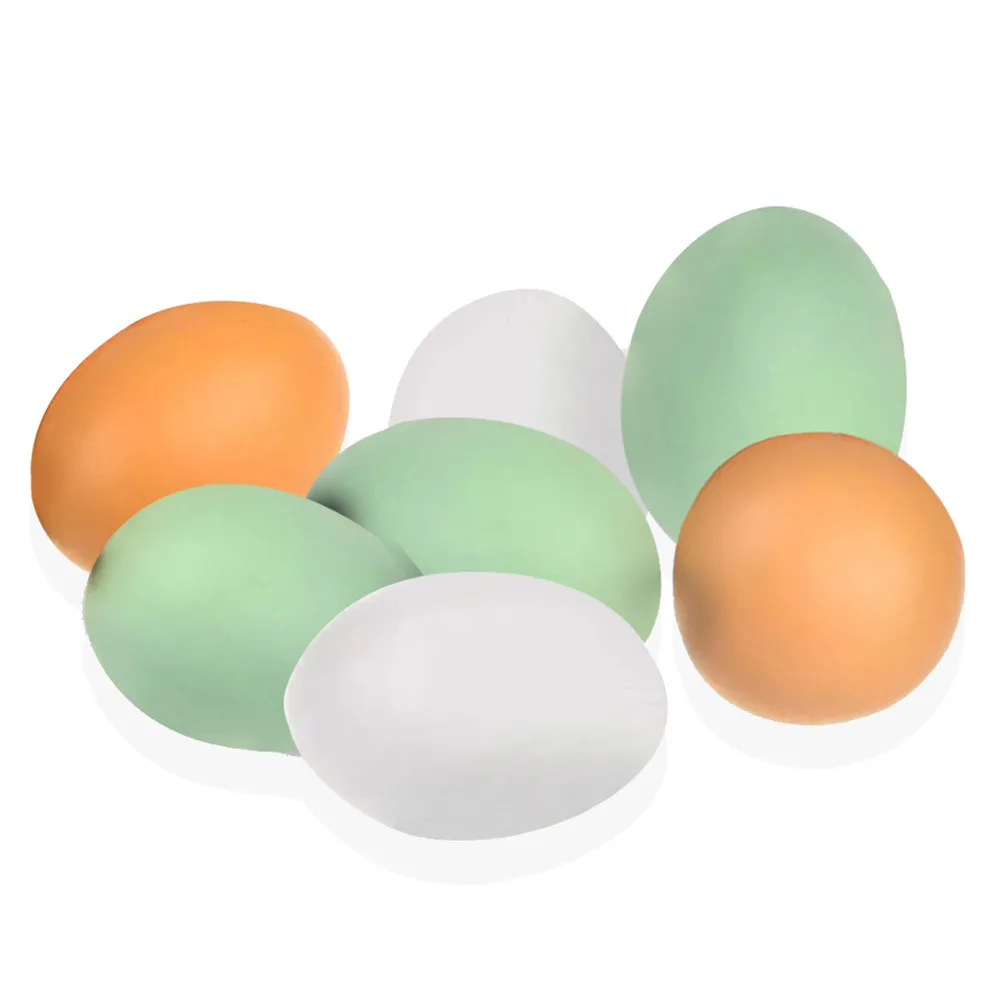 10Pcs High-Fidelity Simulation Easter Eggs for Painting Practice Activities DIY Easter Decor Coloring Projects Wooden