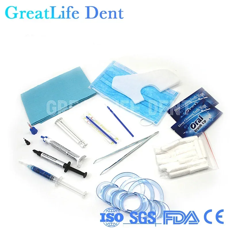 GreatLife Professional Teeth Bleaching Kit Dental Whitening Kit Hydrogen Peroxyde Teeth Whitening Gel 35% Teeth Whitening Gel