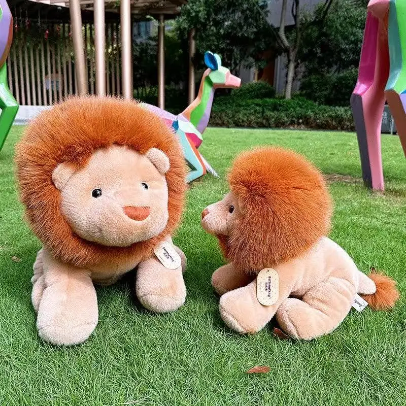 ตุ๊กตาสิงโตนุ่มนิ่มน่ารัก ของเล่นตุ๊กตาสัตว์การ์ตูน ตุ๊กตาสิงโต หมอนอิงโซฟา สำหรับเด็กผู้หญิง ของขวัญคริสต์มาส