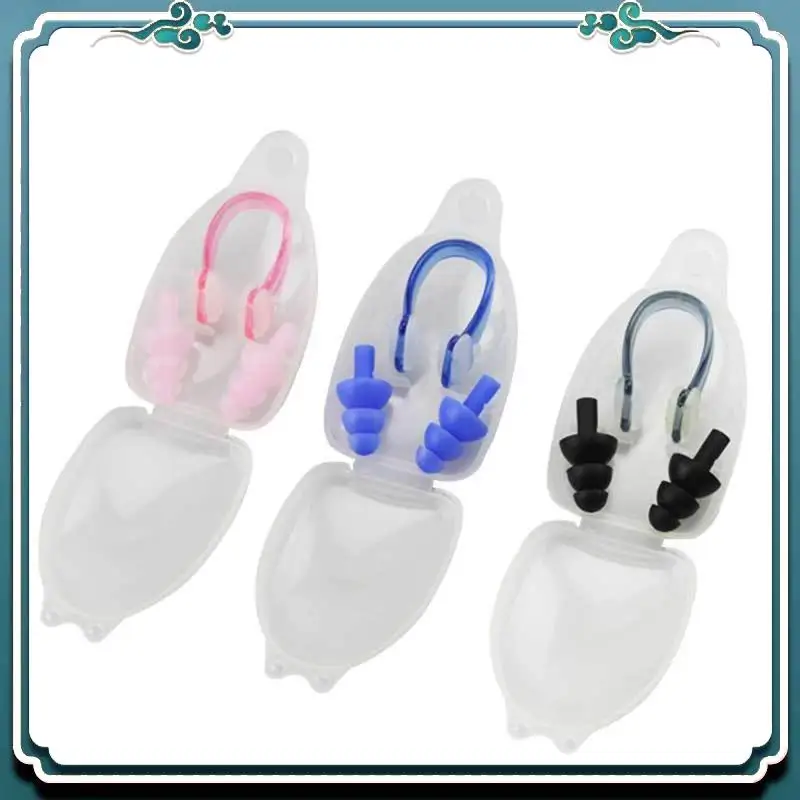 

Reliable 12 Sets Nose Splint Waterproof Ear Plugs Pool Pool Accessories Swimming Surf Boat Accessories Nose Clip Earplugs