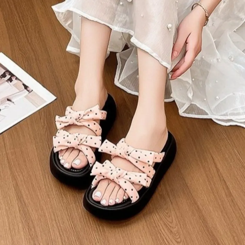 

Platform Slippers Women's 2026 New Summer Wear Non-slip with Skirt Soft-soled Non-slip Sandals