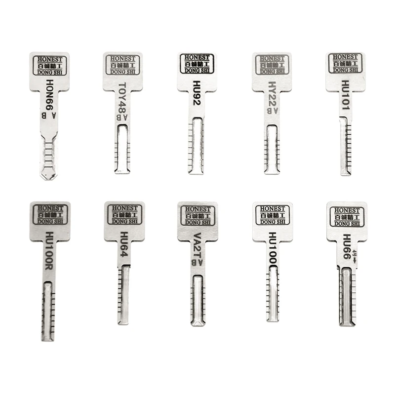 10 In1 مفتاح السيارة نموذج صندوق الأقفال لوازم قفل السيارة فتاحة اختيار أداة مجموعة أدوات قفل #2