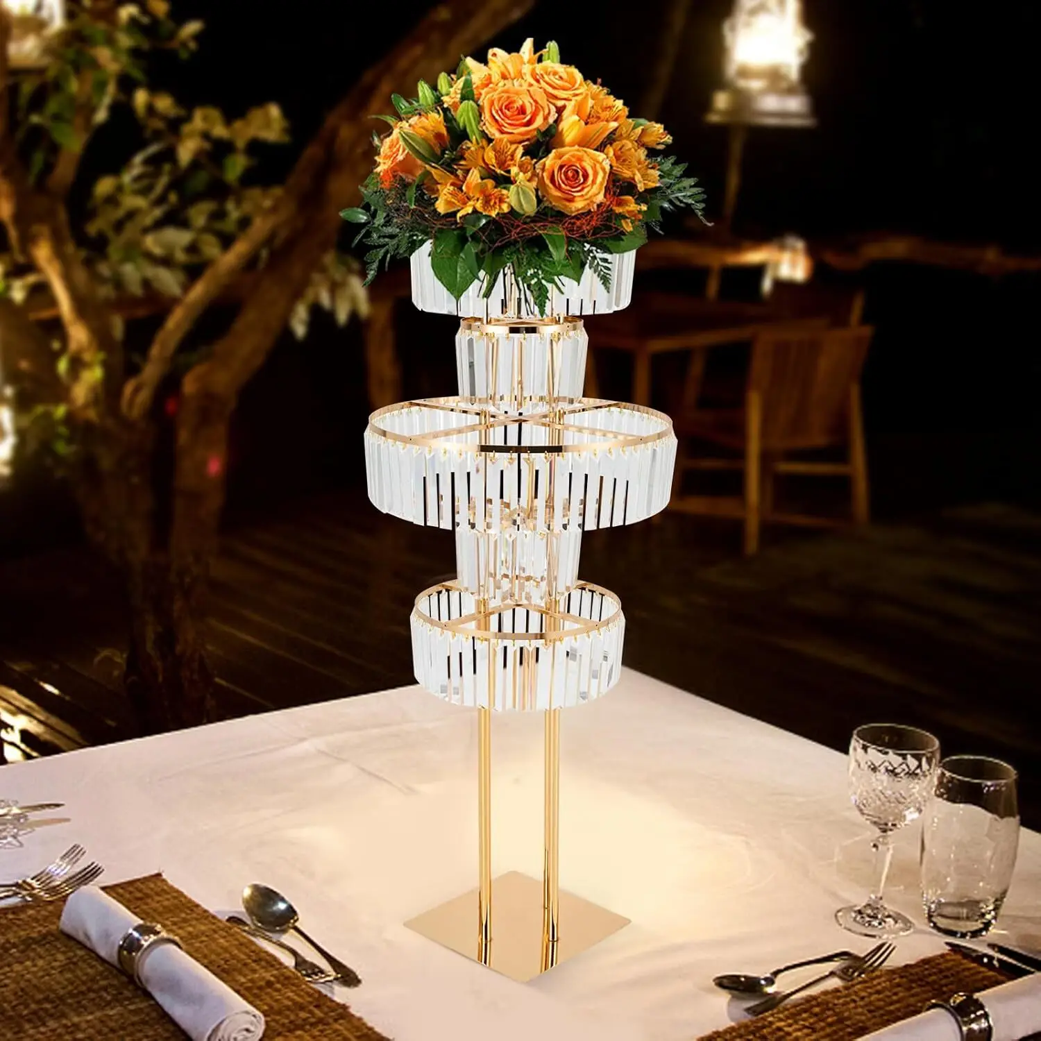 

5-Tier Flower Stand Ideal Gift For Friends & Families, Suitable For Coffee Shops, Hotels & Photo Booth Decorations