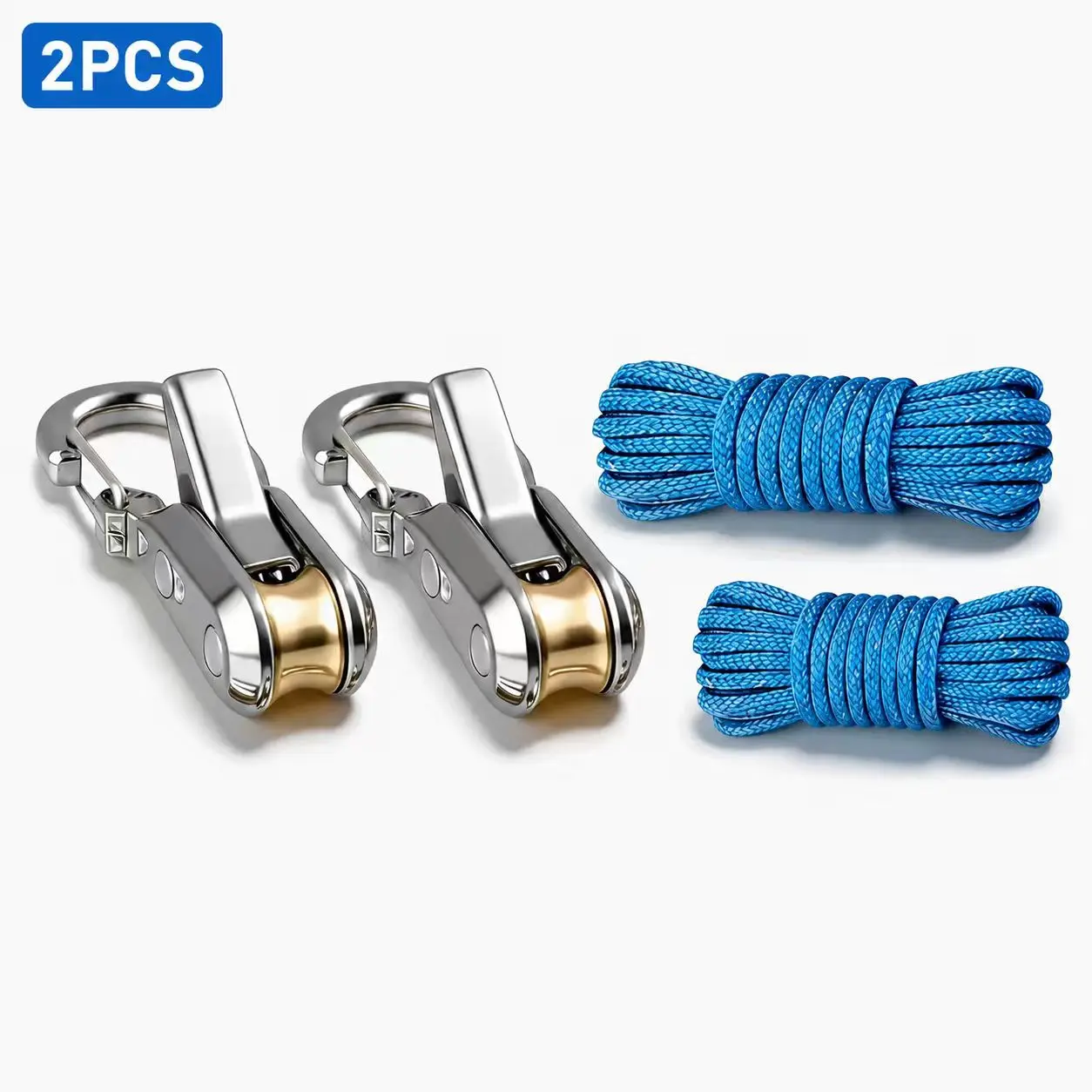6er-Pack Seilspanner Rollenspanner Hochbelastbare Einziehbare Schnalle für Camping, Bootfahren, Outdoor-Aufbewahrung
