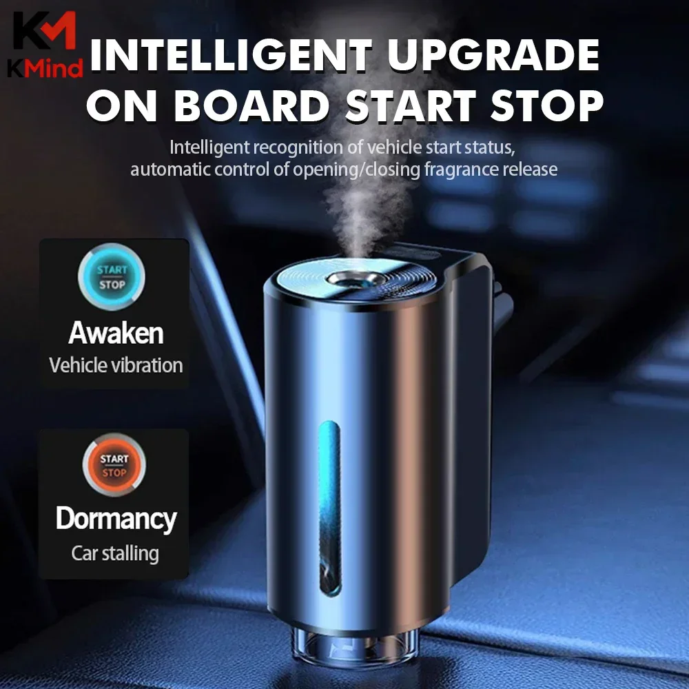 K&M Car Air Freshener Diffuser, Electric Vent Clip Humidifier Mist Aromatherapy for Removing Odors, Car Accessories
