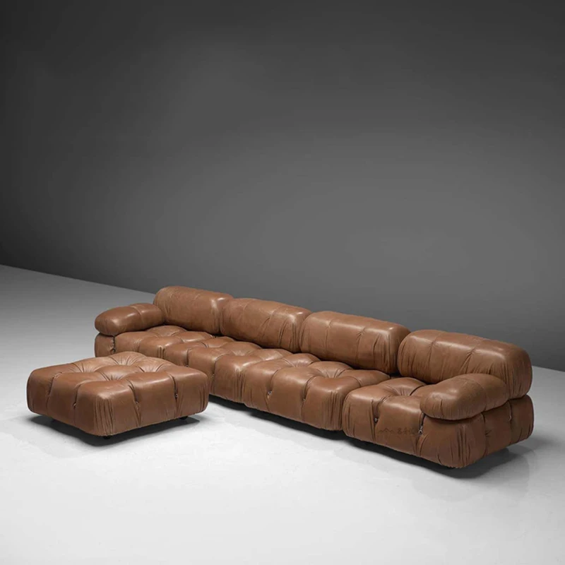 Leniwa Sofa do salonu tkanina Xxl 3-osobowa moduł niezwykła Loveseat miękka Sofa segmentowa ergonomiczna dekoracja domu Divani Soggiorno