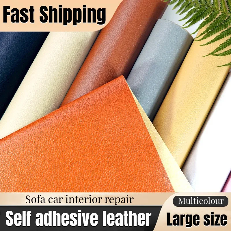 

300x50cm Self Adhesive Leather Patch for Car Interior Seats Sofa Hole Repair DIY High-viscosity Large Size Leather Sticker Tape