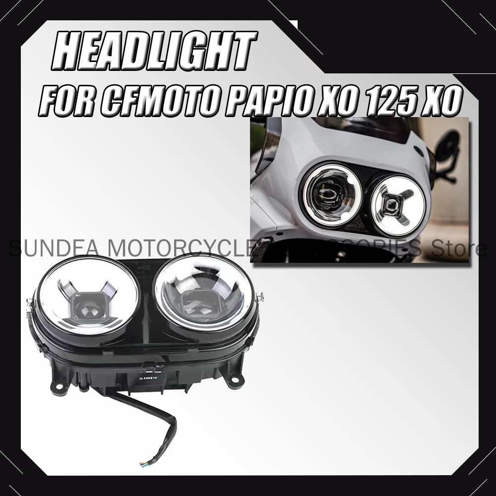 New For CFMOTO Papio XO 125 XO Motorcycle Original Headlight Headlight Headlight Assembly Lighting FIT XO 125 Original Headlight