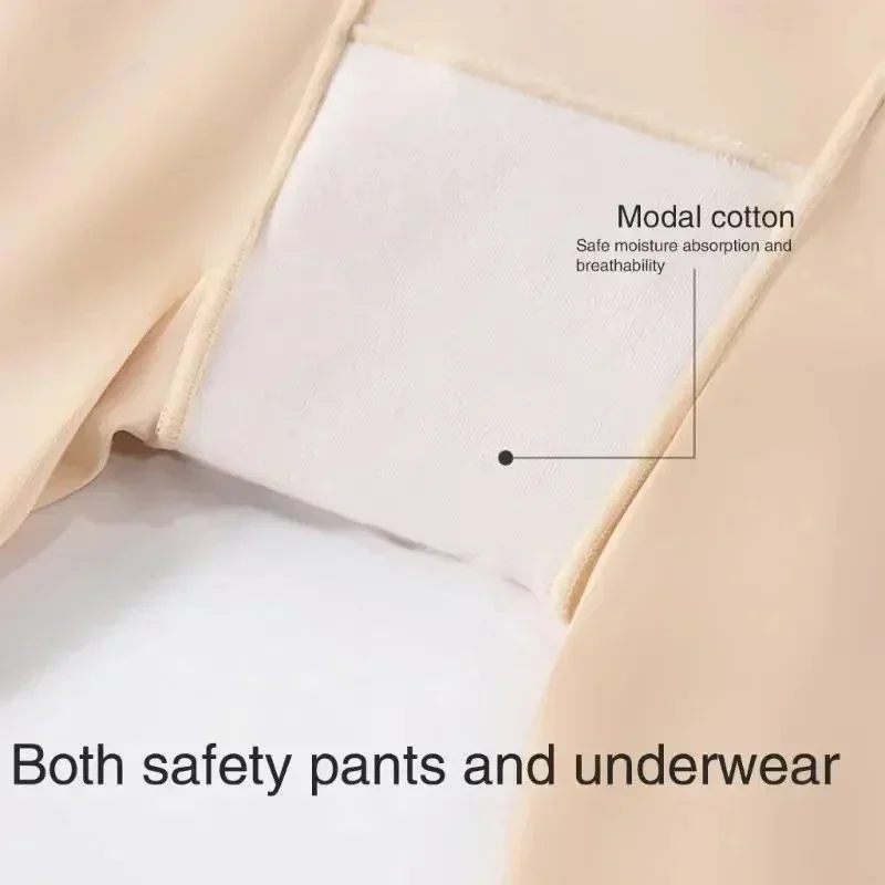 ผู้หญิง Breathable Anti Chafing กางเกงขาสั้นลื่นสําหรับภายใต้ชุดชุดชั้นในกางเกงความปลอดภัยความยืดหยุ่นผู้หญิงกางเกงความปลอดภัย Femalie กางเกงขาสั้น