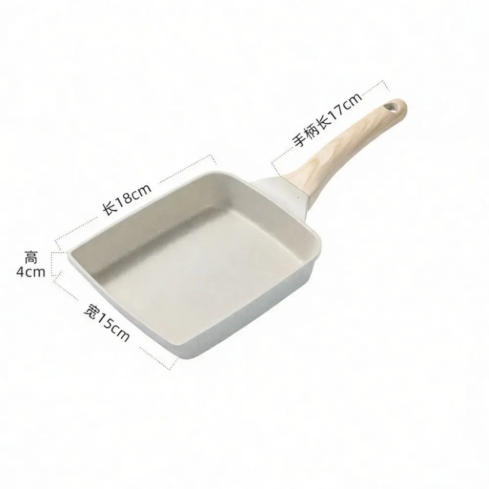 Mini Egg Omelet Pan Non Stick Japanese Rectangular Frying Pot Maifan Stone Coating Kitchen Cookware Breakfast Skillet
