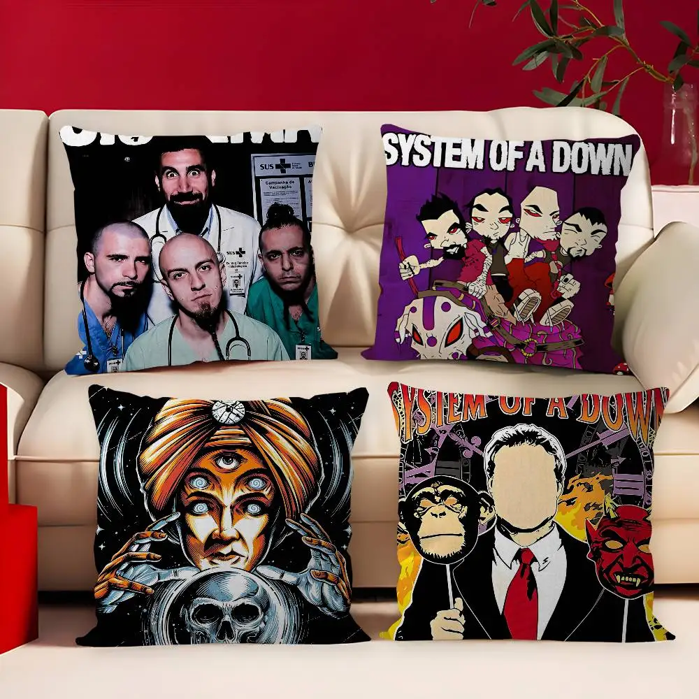 Classic Band S-System Of A D-Down Pillow Cushion Cover Pillowcase Living Room Sofa Home Decor Customized