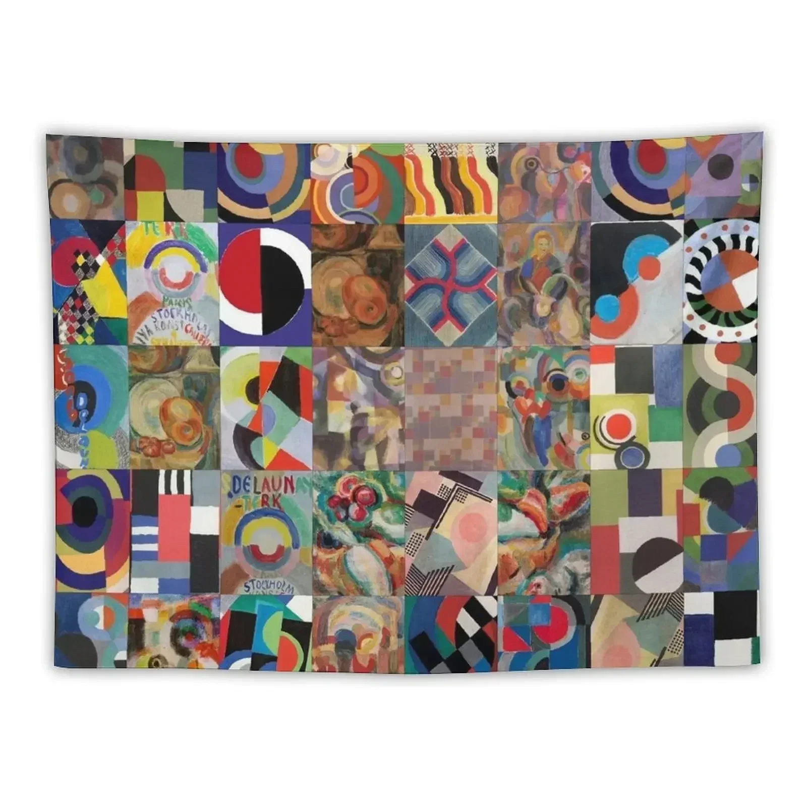 Sonia Delaunay Tapestry Aesthetic Room Decors Custom Tapestry