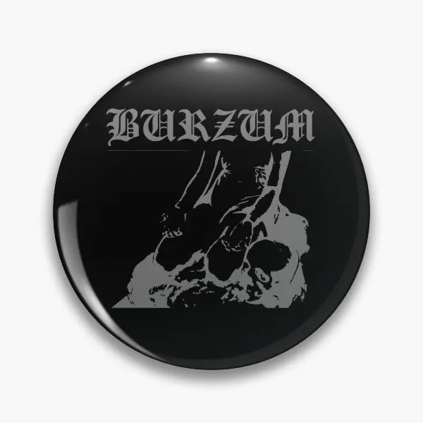 Burzum Skull  Soft Button Pin Metal Lover Creative Funny Brooch Clothes Fashion Cartoon Lapel Pin Gift Jewelry Badge Decor Cute