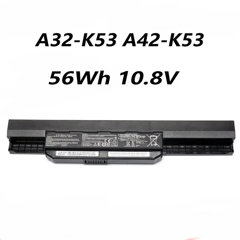 A32-K53 A42-K53 56Wh 10.8V Laptop Battery For ASUS K43 K43E K43J K43S K43SV K53 K53E K53F K53J K53S K53SV A43 A53S A53SV