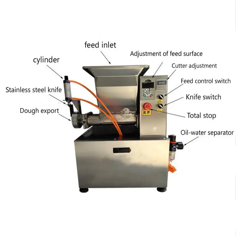 Teigschneidemaschine, automatischer Brotteiler, Runder, Teilen von Teigrunden, Trennmaschine