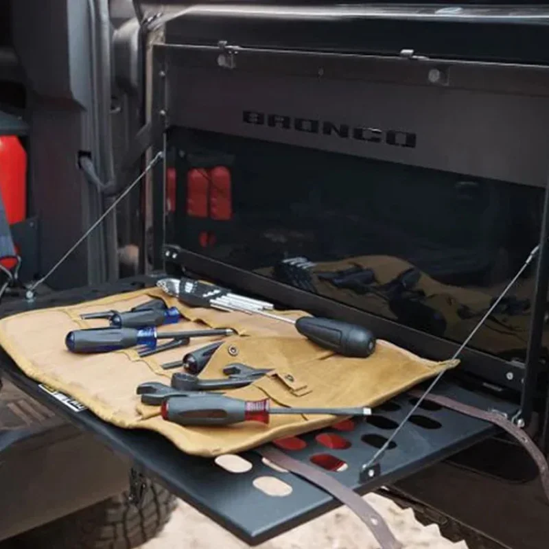 

Задняя коробка, складной стол, шкафчик, стальная стойка для хранения, подходит Bronco Horse