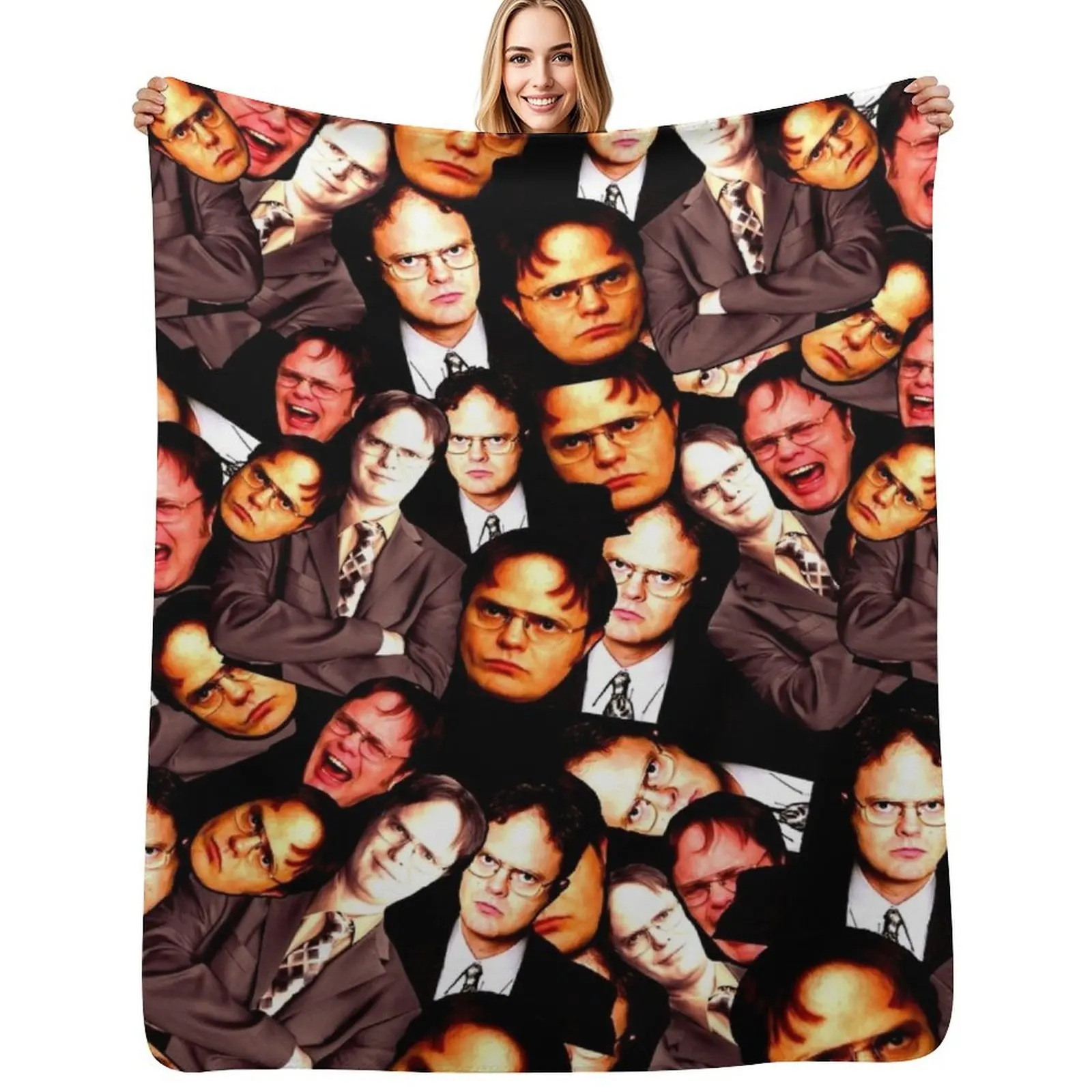 Dwight Schrute - The Office Dwight Schrute Throw Blanket Warm Comfortable Blanket Gift for Parents Friends