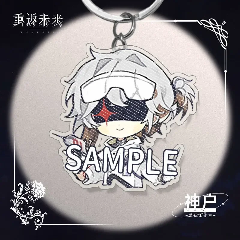 Voyager Medicine Pocket Anime Keychain Reverse 1999 Acrylic Llaveros Woman Kawaii Key Chain Bag Pendent Accessories Collection