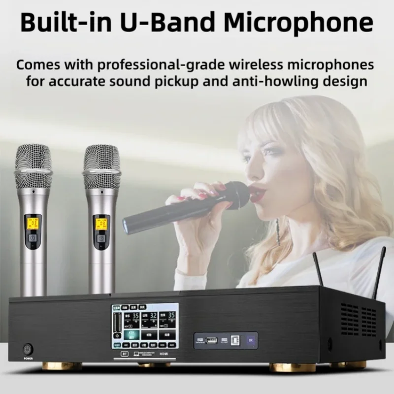 Three-in-One Desktop Bluetooth Speaker Smart Touchscreen Home Multi-functional Headboard Speaker Integrated Set KTV Speaker