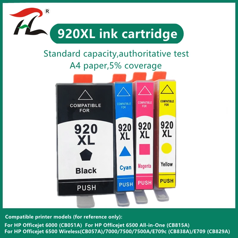 

Совместимый чернильный картридж 920XL для принтера HP 920XL 920 hp 920 hp 920 для hp Officejet 6500 6500A 6000 7000 7500 7500A с чипом