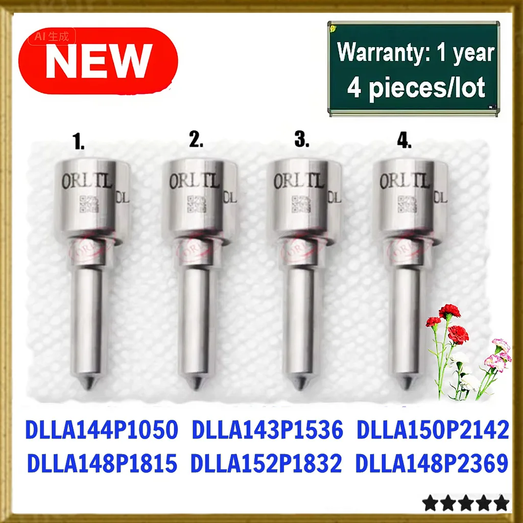 

4 шт. DLLA148P1815 DLLA152P1832 DLLA148P2369 Замена форсунок DLLA144P1050 DLLA143P1536 DLLA150P2142 для инжектора BOSCH