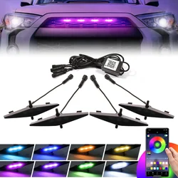 RGB Led Grill Lights For 2014-2019 toyota 4runner Raptor Grille Light with 20Color by App