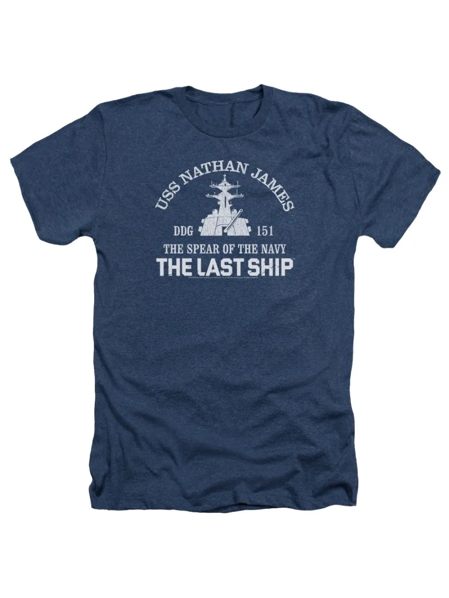 USS Nathan James DDG-151 The Last Ship T-Shirt 100% Cotton O-Neck Summer Short Sleeve Casual Mens T-shirt Size S-3XL