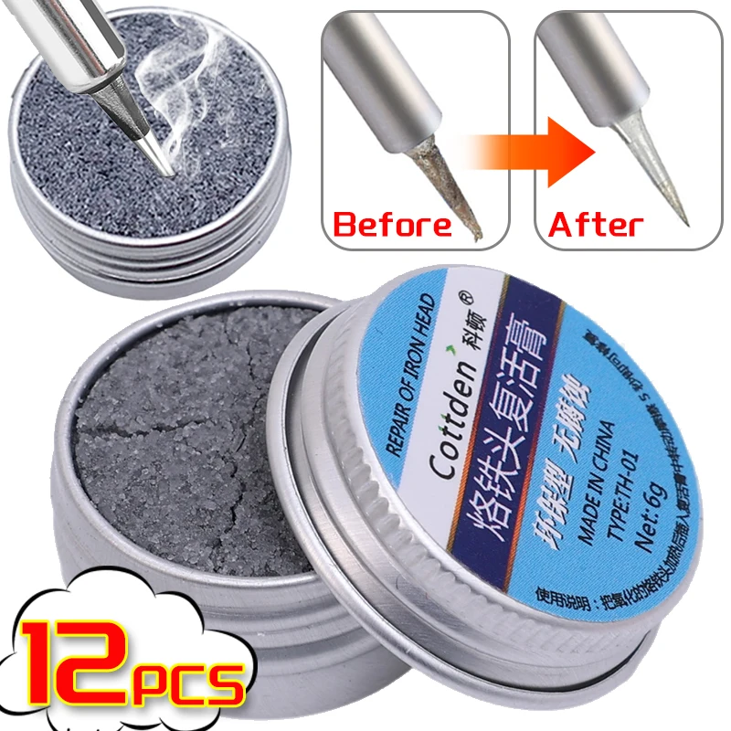 

Soldering Iron Tip Refresher Non-stick Tin Solder Cream Clean Paste For Oxide Head Resurrection Oxidative Activator Repair Tools