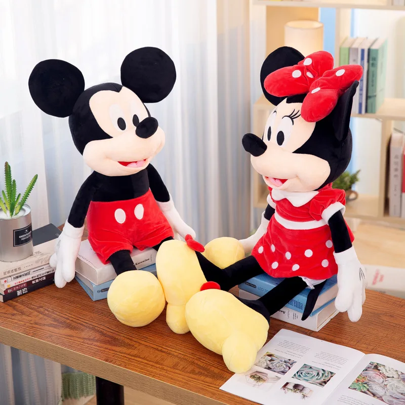 Disney Cute 30cm Plush Doll Mickey Mouse Minnie Soft Stuffed Toy Children Xmas Birthday Plushie Gift Toys