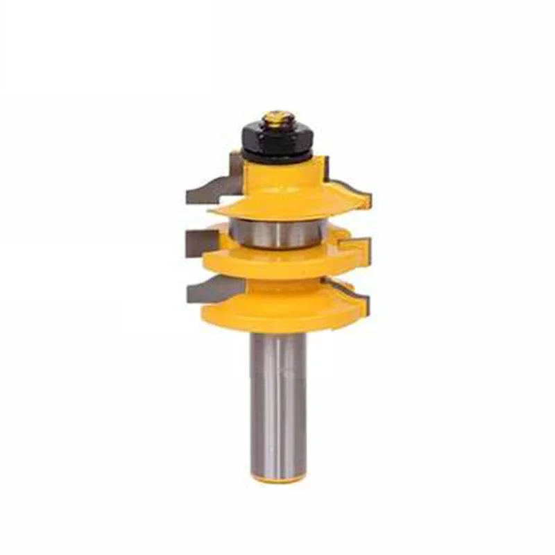 

12mm 1pc 1/2" Shank Rail & Stile Ogee Router Bit Stacked Cutting Tenon Milling Cutter for Wood Tools Woodworking