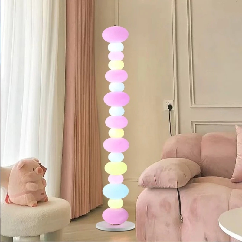 

Italian Design Cream Styles Restaurant/Living Room Sofasides Acrylic Floor Lights Postmodern Color Creative Bedroom Table Lamps
