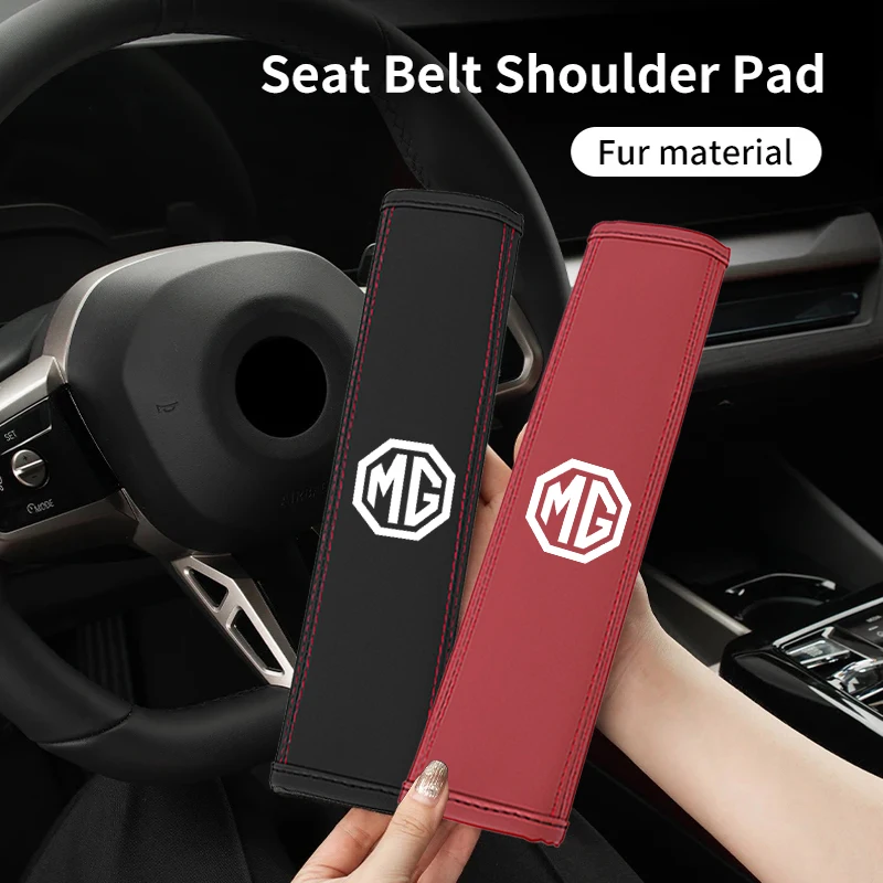 

Car Seat Belt Leather Seat Belt Shoulder Cover for Morris Garage MG ZS 5 7 6 Cyberster MG4 EV ES5 HS ONE GT GS MG3 EZS