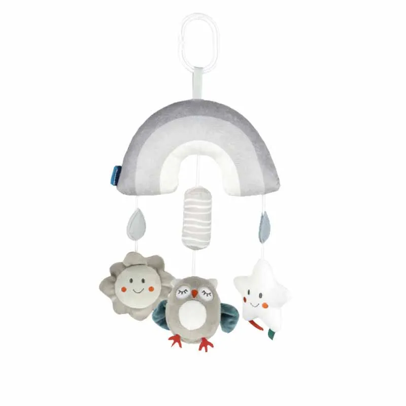 Baby's Hanging Grey Wind Chime, Bed Bell, Brinquedos de pelúcia, Calmante, Cama, Brinquedo, Presentes de Aniversário, Carrinho, 0-3 Anos, Novo