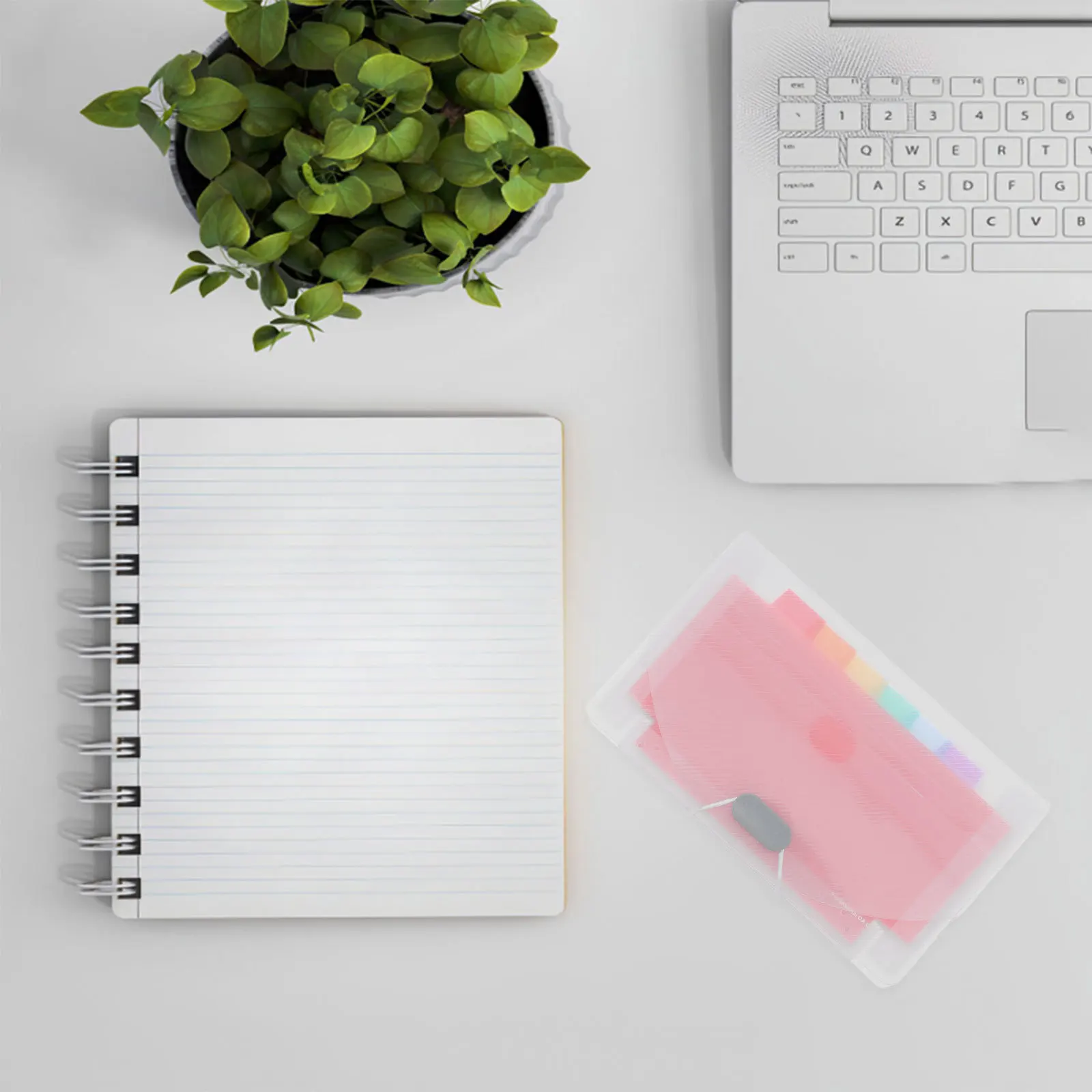 2Pcs Waterproof Document Bags Clear Plastic Accordion Organizer 7 Pockets Portable File Folder for Receipts Invoices Currency