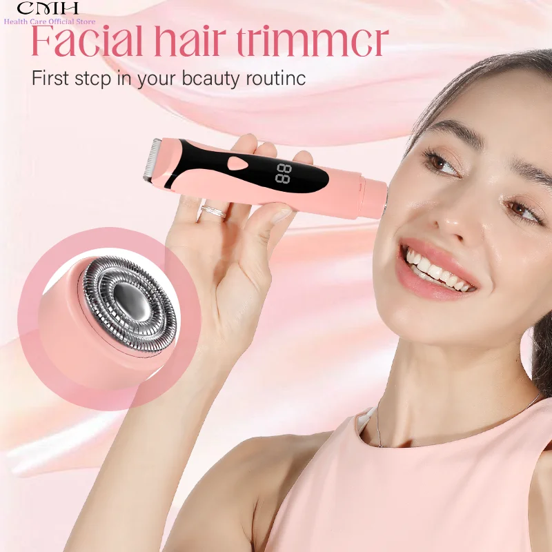 

CMH 2in1 Double-Headed Electric Shaver Baby Safe Quiet Portable Type-C Fast Charge Skin-Friendly Hair Trimmer for Adult & Infant