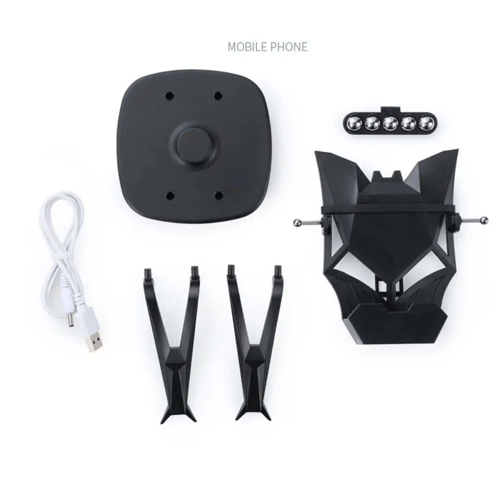 Plastic Phone Swing Device Silent Operation Automatic Phone Shake Wiggler USB/Batteries Step Rocker Phone Holder