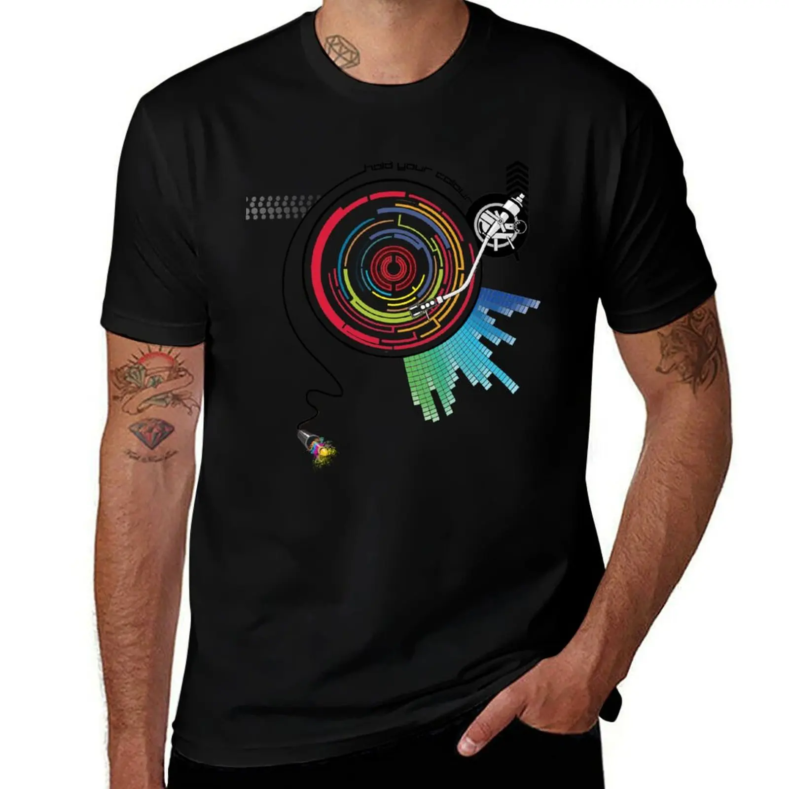 Pendulum Vinyl Music Mashup T-Shirt Casual Breathable Short Sleeve Top T-Shirt