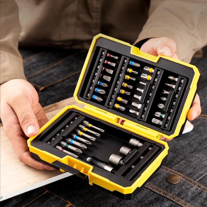 Dhigh Quality Screwdriver Set Magnetic Bits Y Type Hexagon Pozidriv Heads Flat and PhillipsScrewdriver Sit