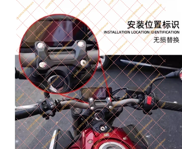Handlebar Riser Kit Mount Clamp Replacement for Honda CB650R CB400F NX400 2024 Motorcycle
