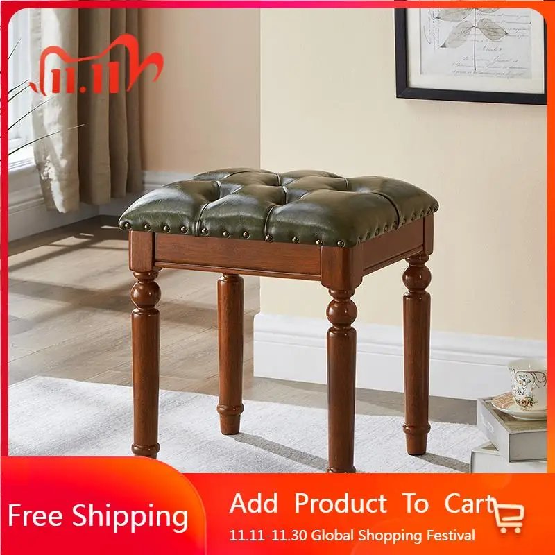 

Modern Bedroom Step Stool Mobile Vanity Chair Living Room Ottomans Wood Designer Luxury Children Modern Muebles Home Furniture