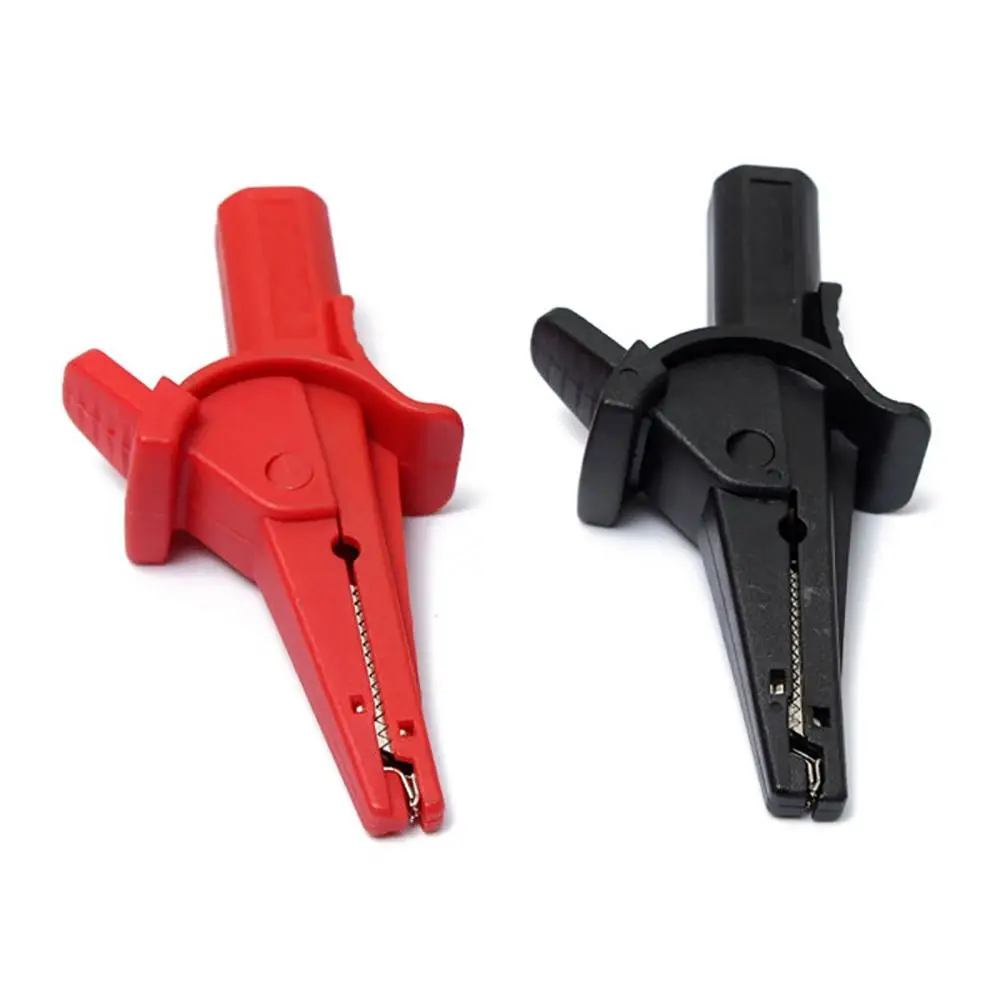 Multimeter Crocodile Clamp High Current Insulation Probe Test Clip 4mm Banana Socket Red Black Large Size Connectors Terminals